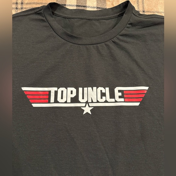 Other - 2x🎉HP🎉 Men's Casual Graphic Tees "TOP UNCLE" Print Crew Neck T-shirts